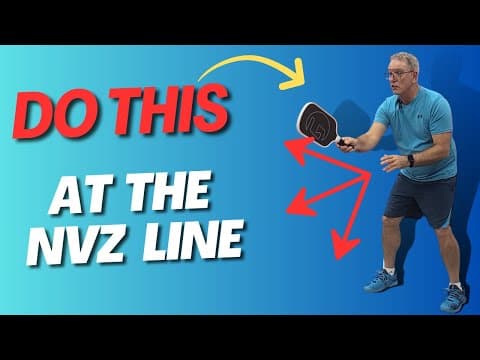 How to make the best shots at the non volley zone (kitchen)