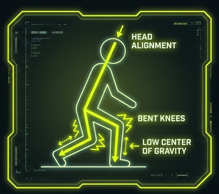 Bent Knees and Head Alignment