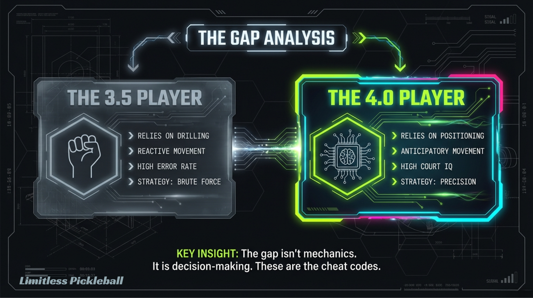 Gap
 Analysis comparing 3.5 player traits versus 4.0 player traits